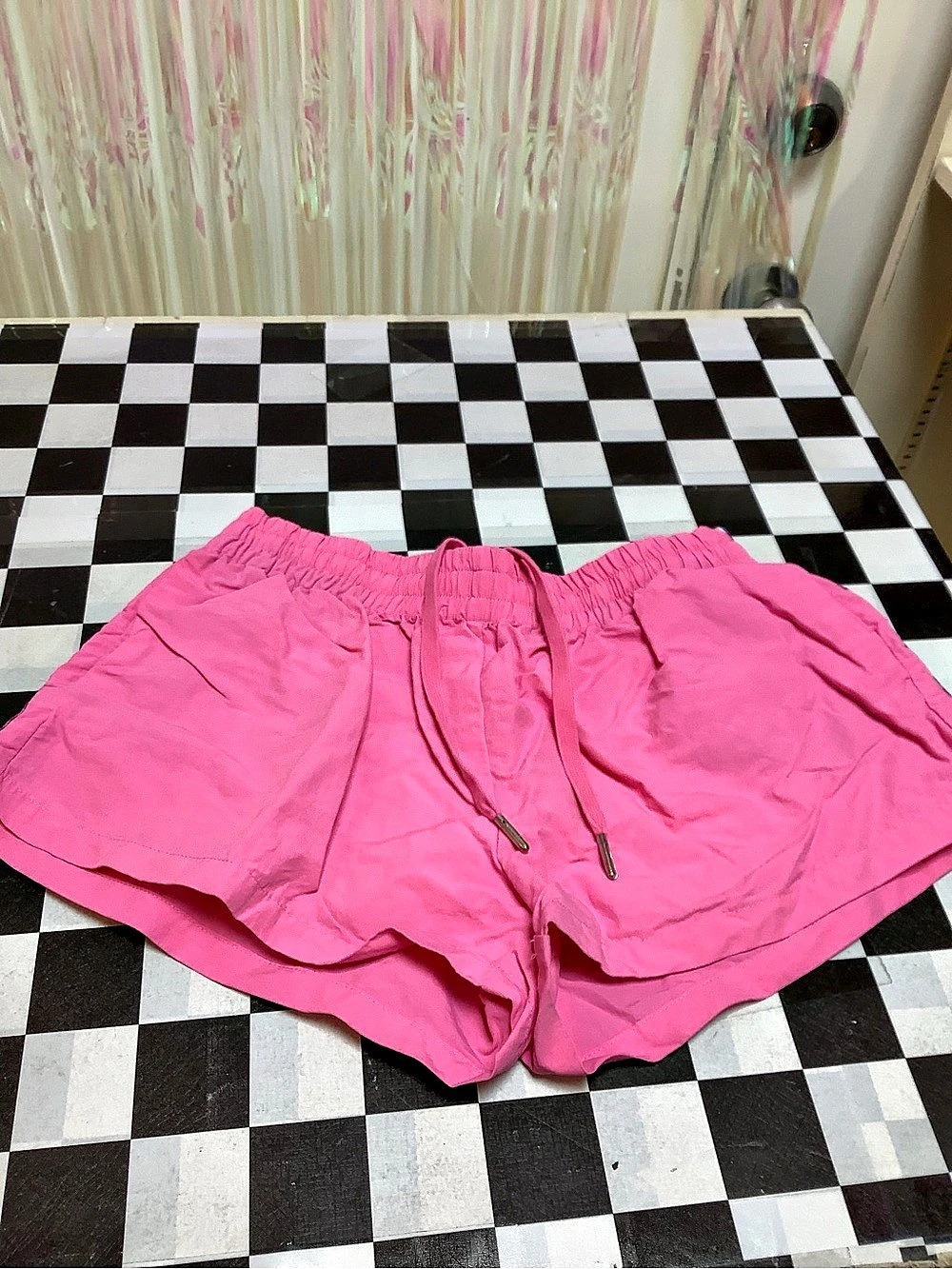 Dairy Boy Pink Plaid Shorts Size Small